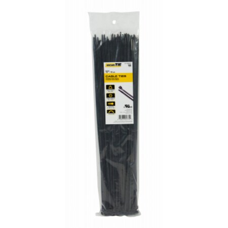 Ecm Industries 100Pk 17" Blk Std Tie CT17-50100UVB